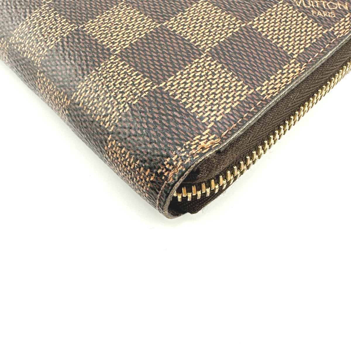 ルイヴィトン LOUIS VUITTON 長財布
 ラウンドファスナー ダミエ  ジッピーウォレット ダミエキャンバス N60015 エベヌ LV
 【SS】
 【中古】