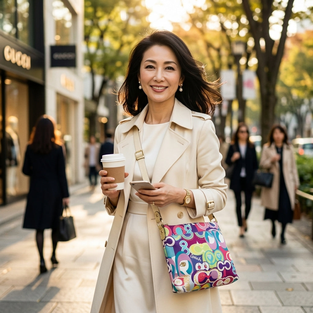 コーチ COACH ショルダーバッグ
 シグネチャー キャンバスレザー マルチカラー レザー F19454 マルチカラー 【SS】
 【中古】