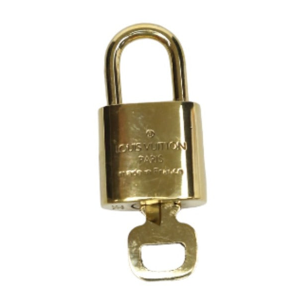 LOUIS VUITTON Other accessories
 Keychain Cadena Padlock R10000 Gold LV
 [SS]
 【second hand】 