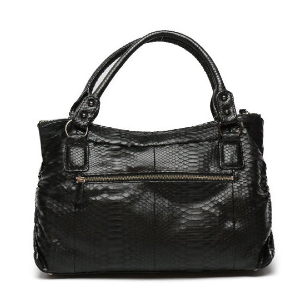 Handbags
 Diamond Python Handbag, Damaged Python LB-2025 Black [SS]
 【second hand】 