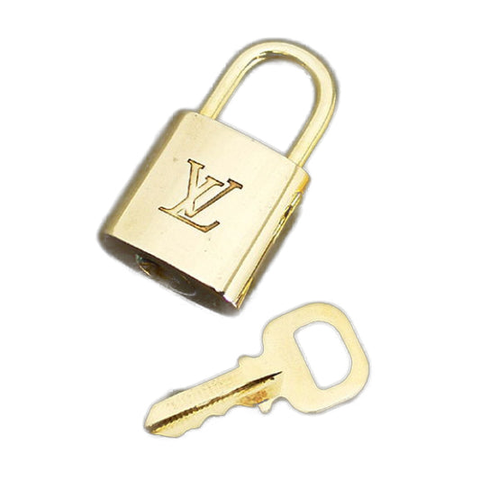 LOUIS VUITTON Other accessories
 Keychain Cadena Padlock R10000 Gold LV
 [SS]
 【second hand】 