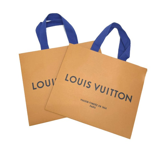 ルイヴィトン LOUIS VUITTON その他バッグ
 ショップ袋  手提げ袋 2枚 ショッパー  オレンジ LV
 【SS】
 【中古】