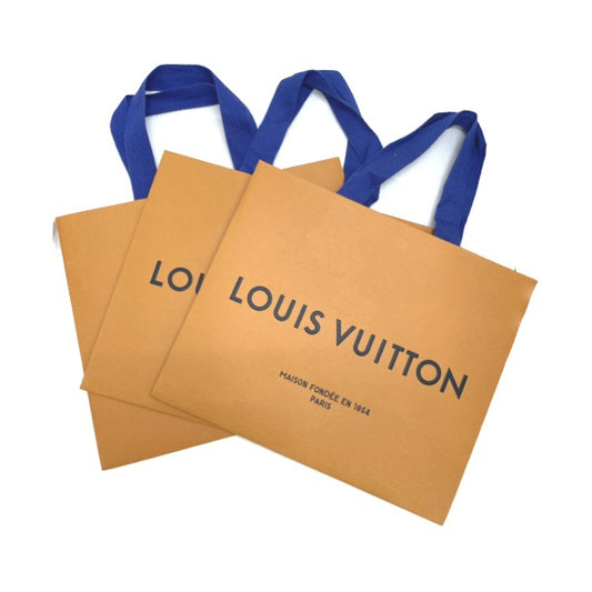 ルイヴィトン LOUIS VUITTON その他バッグ
 ショップ袋  手提げ袋 3枚 ショッパー  オレンジ LV
 【SS】
 【中古】