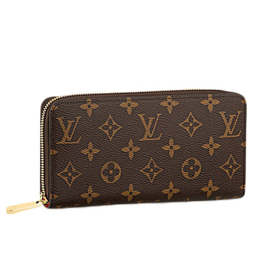 ルイヴィトン LOUIS VUITTON 長財布
 ラウンドファスナー モノグラム ジッピーウォレット モノグラムキャンバス M41896 コクリコ LV