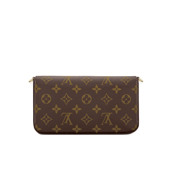 ルイヴィトン LOUIS VUITTON ショルダーバッグ
 ミニバッグ クラッチバッグ モノグラム ポシェット・フェリシー モノグラムキャンバス M61276 ブラウン LV
 【中古】