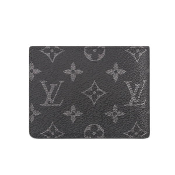 ルイヴィトン LOUIS VUITTON 二つ折り財布
 ポルトフォイユ・ミュルティプル エクリプス 2つ折財布 キャンバス M61695 ブラック LV