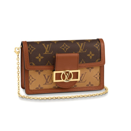 LOUIS VUITTON Shoulder Bag
 Portefeuille Monogram Dauphine M68746 Brown LV 