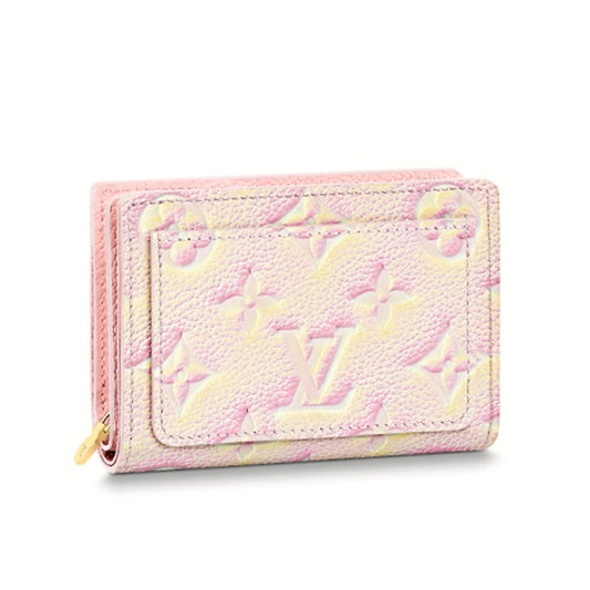 LOUIS VUITTON Bi-fold wallet
 
Monogram Empreinte Coin Purse with Card Case, Portefeuille Claire M81529, Light Pink, LV 