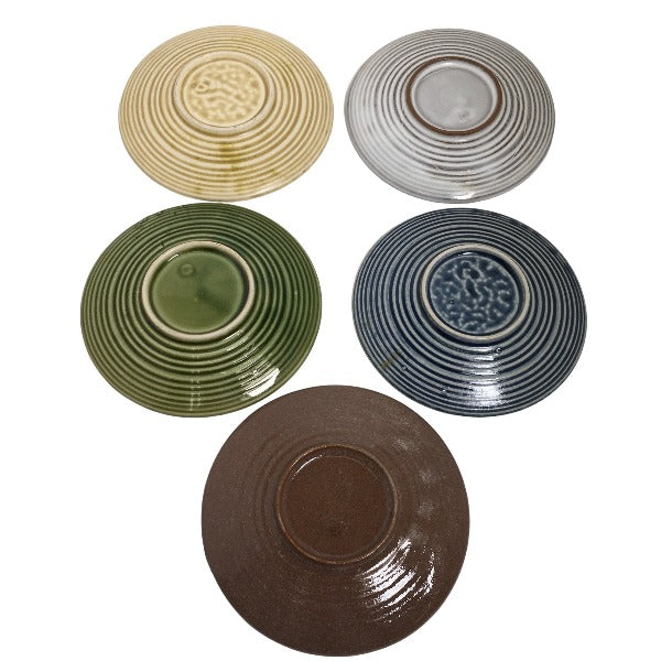 Tableware
 Set of 5 plates, individual plates, multi-colored [SS]
 【second hand】 